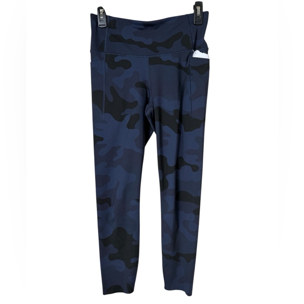 GAPFit Small Blue and Black Camouflage Leggings